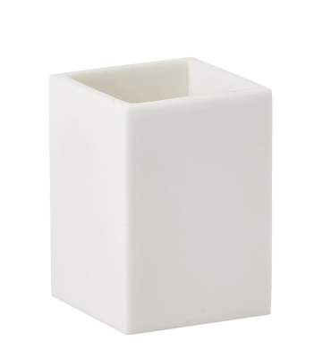 Bathroom cups and toothbrush holders