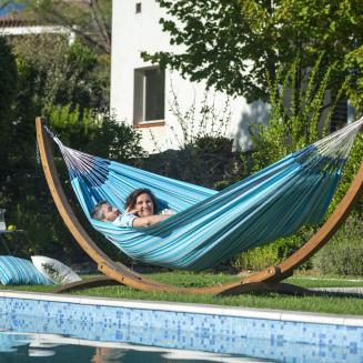  La Siesta Modesta azure double hammock - 3