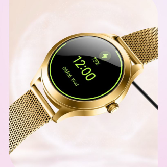 Smartwatch Gravity Biało Złoty 2 Paski GT25-2 PRO - 17