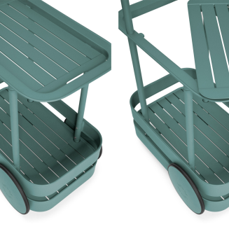 Fatboy Jolly Trolley Dark Sage bar table - 8