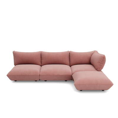 Sofa narożna Fatboy Sumo Corner Sofa Right Cord Soft Pink
