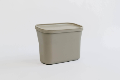 PLASTIA Wiszący pojemnik na bioodpady 27.5x14 cm jasnoszary