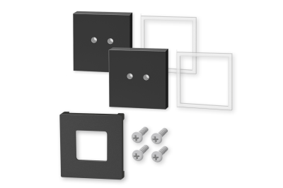 Glue adapter for the Zack Carvo series, black, 2 pieces