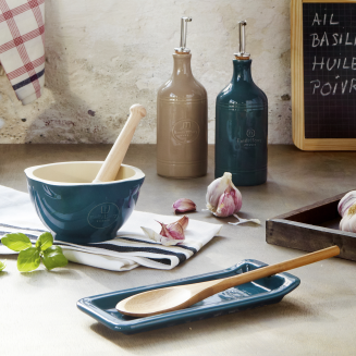  Emile Henry kitchen spoon stand, cream - 2