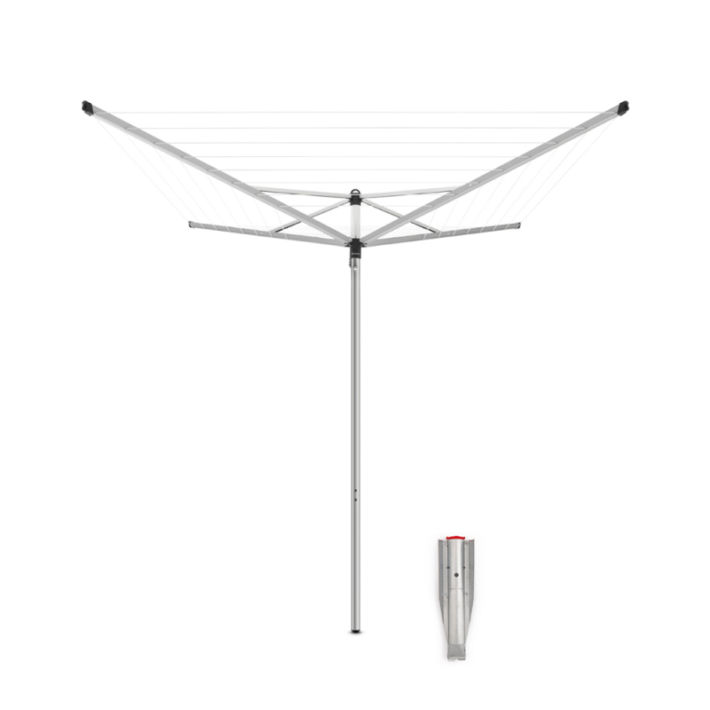 Brabantia Topspinner 40 rotary garden dryer, metallic gray