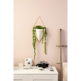  Umbra Trigg White-Brass Large wall flowerpot - 12