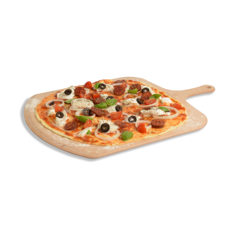  Emile Henry black pizza baking stone set with wooden spatula - 4