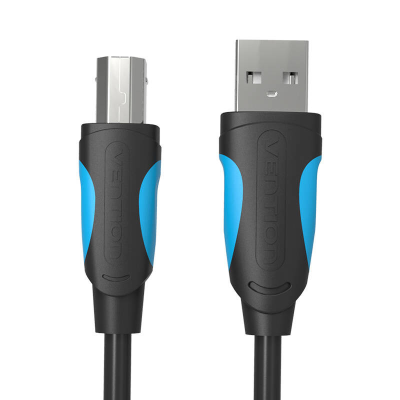 Kabel VENTION VAS-A16-B100 USB-A-USB-B 1m (czarny)