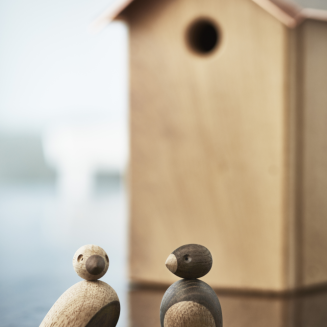  Kay Bojesen Sparrows wooden figurines - 2 pieces - 4