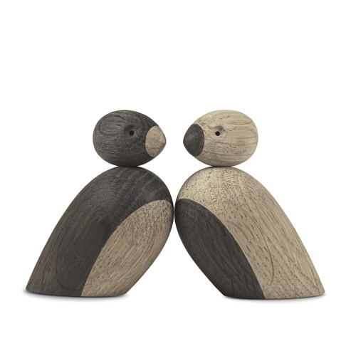  Kay Bojesen Sparrows wooden figurines - 2 pieces