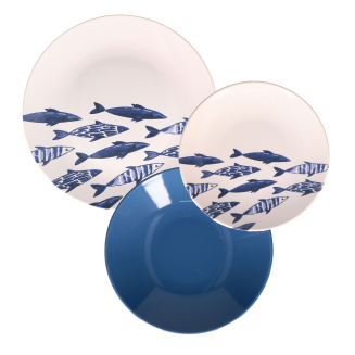  Dinner service for 6 people Rose&Tulipani The Blue Ones - 3