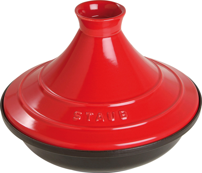  Tagine dish Staub 28 cm red and black