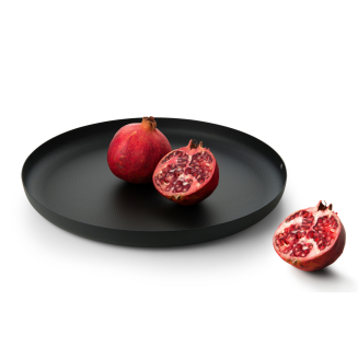 Alessi Texture tray black 35 cm - 3