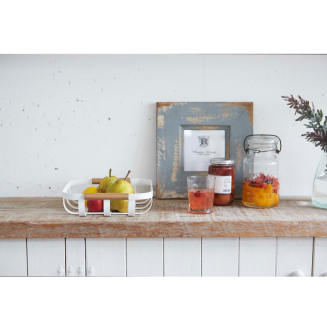  Yamazaki Tosca basket white 24x22 cm - 5