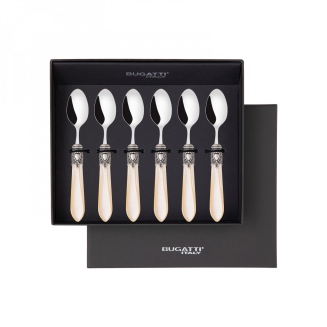 Zestaw 6 łyżeczek do kawy Casa Bugatti Oxford Ivory/Old Silver - 2
