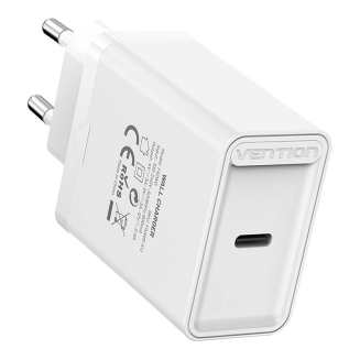 Ładowarka sieciowa Vention FAIW0-EU USB-C 30W (biała) - 2