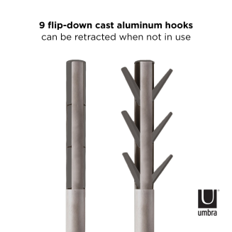  Umbra Flapper Gray coat hanger - 2