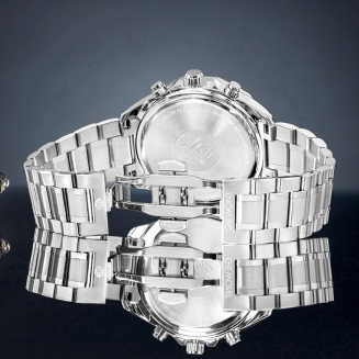 Zegarek Męski Giewont Chronograph Sapphire Srebrno Niebieski GW7290-B3 - 6