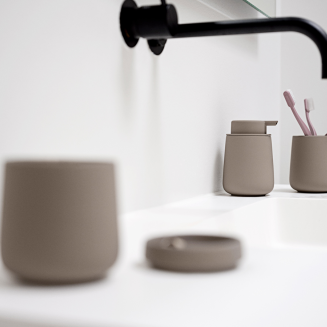  Zone Denmark Nova One Taupe Toothbrush Cup - 7