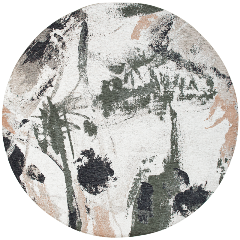  Louis de Poortere Gallery Collection Fresque Indian Rice round rug, 240 cm