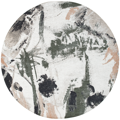  Louis de Poortere Gallery Collection Fresque Indian Rice round rug, 240 cm