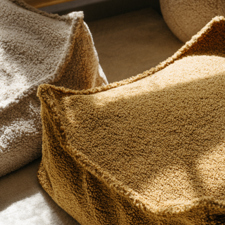  Wigiwama Square Ottoman Maple Children's Pouf - 3