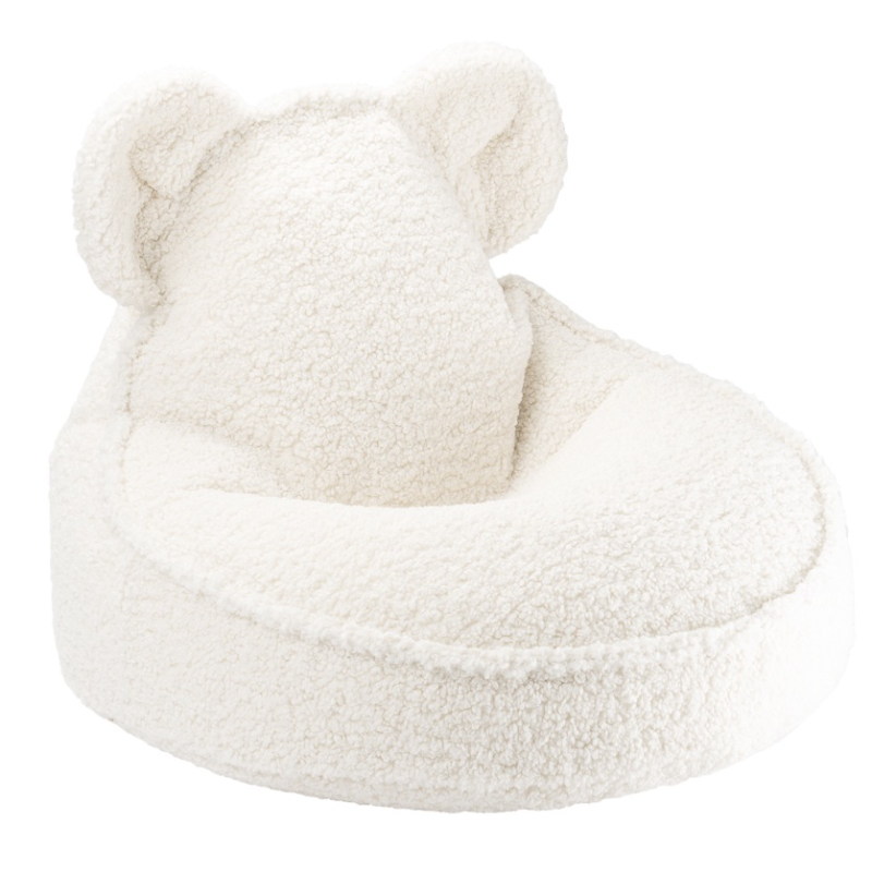  Wigiwama Bear Teddy Cream White Children's Pouf