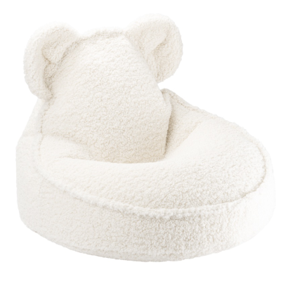  Wigiwama Bear Teddy Cream White Children's Pouf