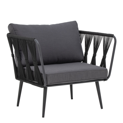  Bloomingville Pavone Black garden chair