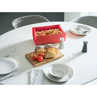 Alessi Mattina red breadbox - 3