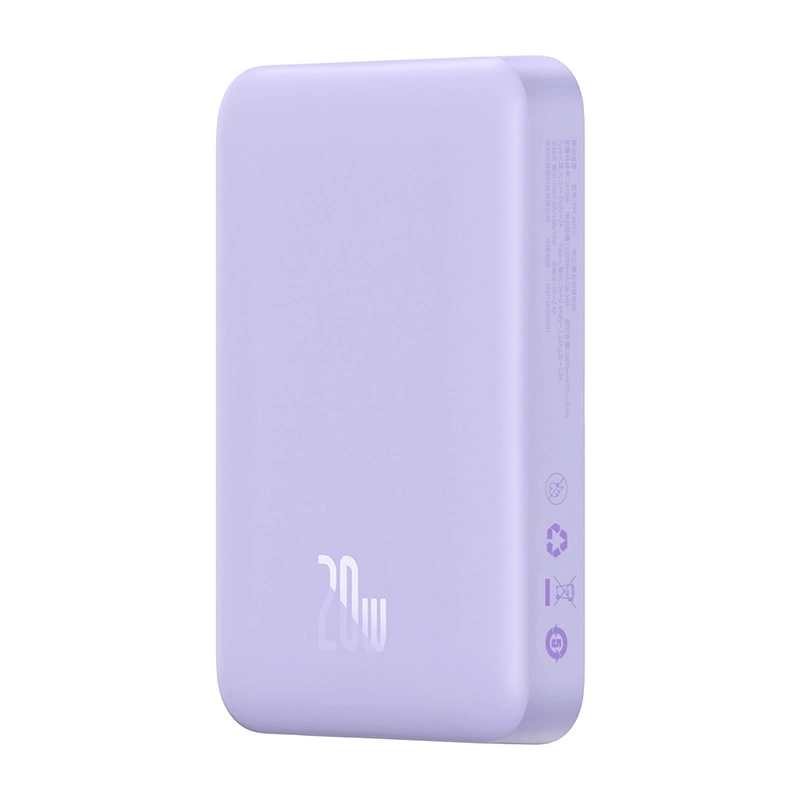 Powerbank BASEUS Magnetic Mini 10000mAh 20W MagSafe (fioletowy)