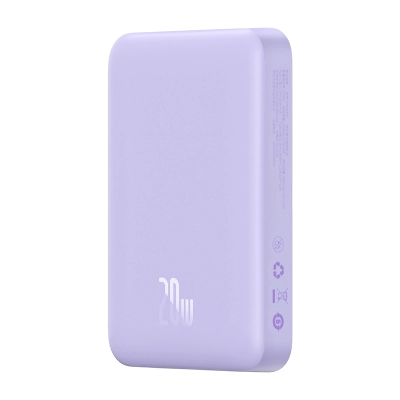 Powerbank BASEUS Magnetic Mini 10000mAh 20W MagSafe (fioletowy)
