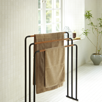  Yamazaki Plain towel rack, black - 3