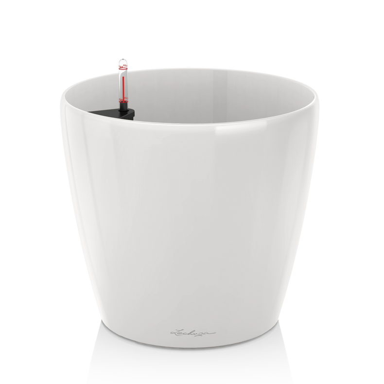 Lechuza Classico Premium 60 flowerpot | 70 white gloss