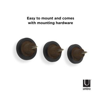 Umbra Hub Black-Walnut hangers 3 pcs. - 7