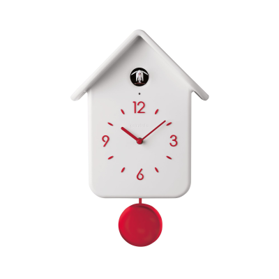  Wall clock with cuckoo and pendulum Guzzini QQ white