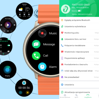 Smartwatch RUBICON RNCF15 Tytan/Black SMARUB259 - 3