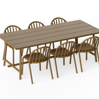 Stół ogrodowy Fatboy Fred's Table Mochaccino 220x100x76 cm - 9