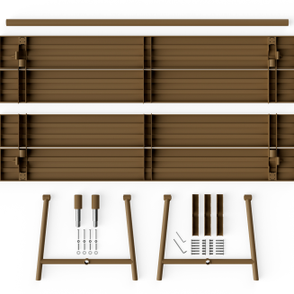 Stół ogrodowy Fatboy Fred's Table Mochaccino 220x100x76 cm - 6