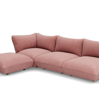 Sofa narożna Fatboy Sumo Corner Sofa Left Cord Soft Pink - 2