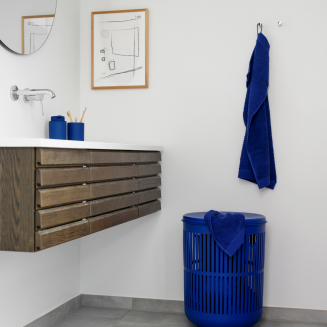  Zone Denmark Ume Indigo Blue 60l Laundry Basket - 6