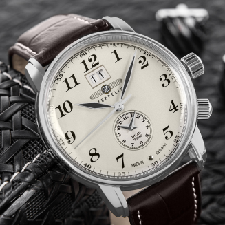 Zegarek Męski ZEPPELIN LZ127 Graf Zeppelin Dual Time 7644-5 + BOX - 3