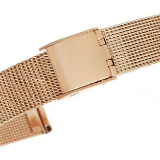 Bransoleta Siatka Różowe Złoto 12 mm 301RG12 - 2