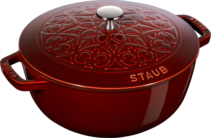  Lily Staub round cast iron pot - Grenadine, 5 ltr