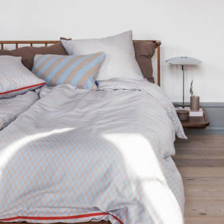 Pościel Mette Ditmer MINI CHECKS Light Blue & Tan 140×200 cm - 3