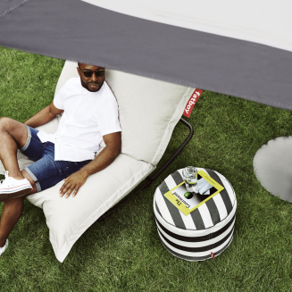 Combi deal: Rock 'n Roll Black + Fatboy The Original Outdoor Thunder Gray Pouffe - 8