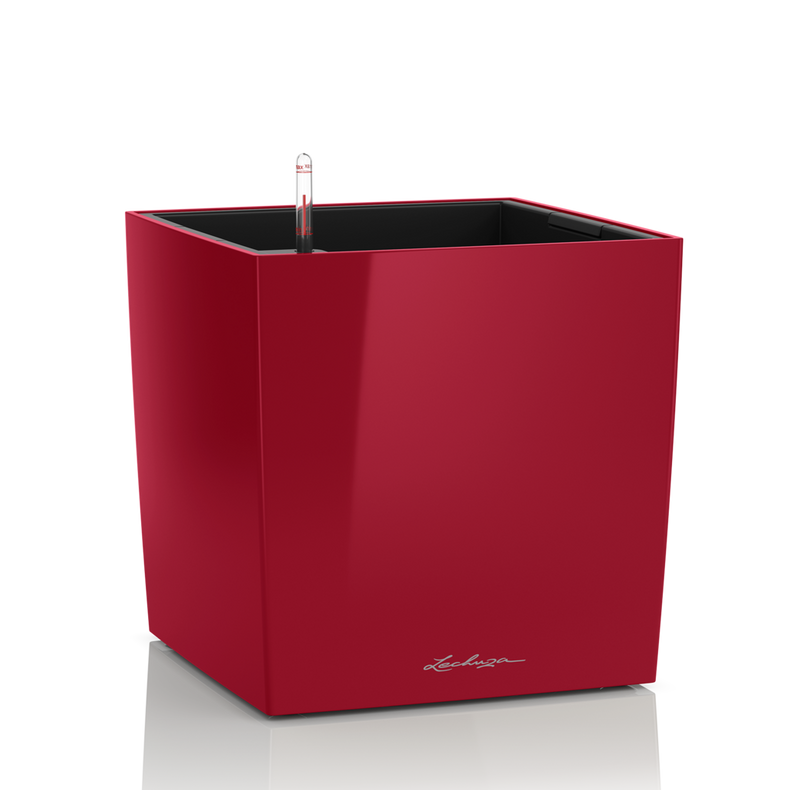  Lechuza Cube Premium 30 flowerpot | 40 | 50 red gloss