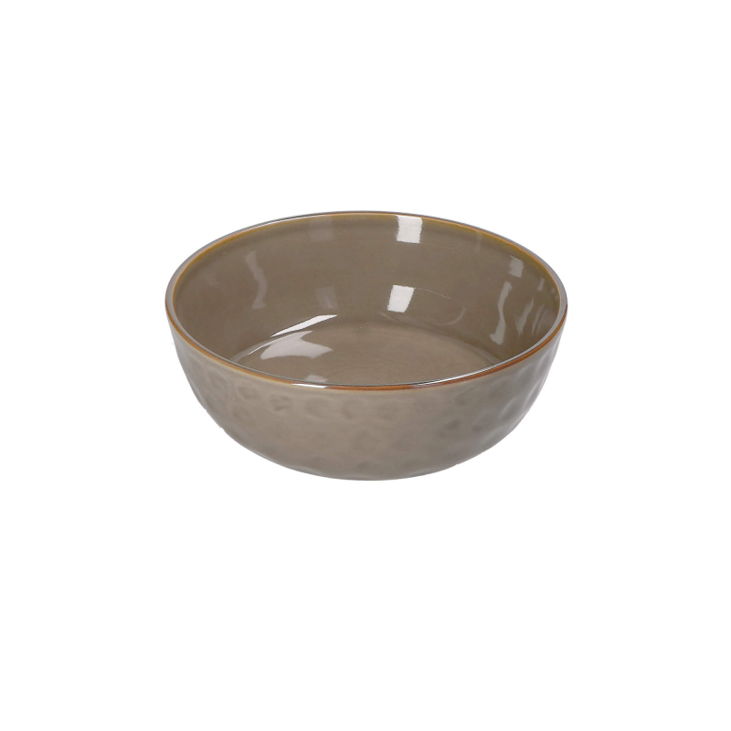  Rose&Tulipani | Set of 4 Concerto Grigio Tortora salad bowls - Gray-brown, 20 cm