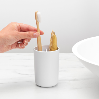  Brabantia ReNew White toothbrush cup - 4