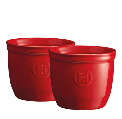  Set of two Emile Henry N°8 ramekin baking bowls